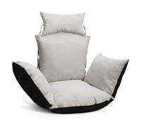 MG Design Coussin pour Fauteuil Oeuf Suspendu - en Tissu Durable, avec Rembourrage Doux, avec Appui-tête et ficelles pour Attacher - Coussin pour balancelle de Jardin, Chaise Suspendue