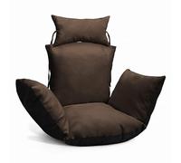 MG Design Coussin pour Fauteuil Oeuf Suspendu - en Tissu Durable, avec Rembourrage Doux, avec Appui-tête et ficelles pour Attacher - Coussin pour balancelle de Jardin, Chaise Suspendue