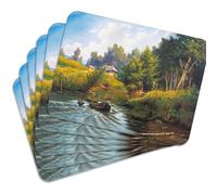 Mg Design Lot de 6 Sets de Table en liège - by The River - 30 × 40 cm - résistants à la Chaleur, faciles à Nettoyer