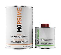 MG PRIME 2C Haut Solide apprêt kit/Primaire pour la Peinture de Voiture Noir - 1,3 kg apprêt epoxy & durcisseur
