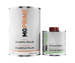 MG PRIME 2C Haut Solide apprêt kit/Primaire pour la Peinture de Voiture Noir - 1,3 kg apprêt epoxy & durcisseur