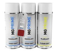 MG PRIME Bombes de peinture pour Peugeot KHS Rouge Asmara Nacre + vernis