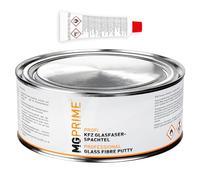 MG PRIME Kit Mastic Fibre de Verre 2C 1 kg durcisseur Inclus | Mastic polyester pour auto, répare métal et plastique, stable grâce aux fibres de verre, excellente adhésion, Made in Germany