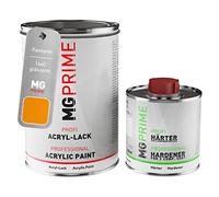 MG PRIME Pantone 144C Yellow brillant peinture acrylique 1,5 Litres / 1500 ml durcisseur inclus