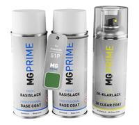 MG PRIME Peinture moto kit bombe aérosol 2c pour Kawasaki 51P Candy Line Green Metallic bombe aérosol couche de fond, de base, 2 composants vernis