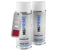 MG PRIME Peinture voiture Bombe aérosol de pour Dacia B76 Rouge De Feu Nacre Metallic/Feuerrot couche de fond, de base, bombe aérosol 400ml