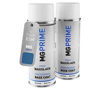 MG PRIME Peinture voiture Bombe aérosol de pour Peugeot ESM Bleu Vertigo Metallic/Vertigo Blue Metallic couche de fond, de base, bombe aérosol 400ml