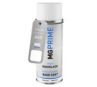 MG PRIME Peinture voiture Bombe aérosol pour Mazda A4D Arctic White Cle/Rally White de base de 400ml