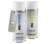 MG PRIME Peinture voiture Bombes aérosols pour Citroen AC319 Feuille Doree Metallic/Gold Leaf Metallic Peinture de base vernis clair aérosol 400ml
