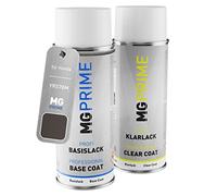 MG PRIME Peinture voiture Bombes aérosols pour Honda YR578M Urban Titanium Metallic/Amber Brownstone Metallic Peinture de base vernis clair aérosol 400ml