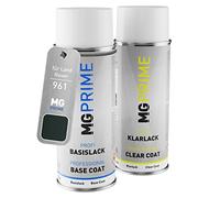 MG PRIME Peinture voiture Bombes aérosols pour Land Rover 961 / LRC961-HAF Epsom Green Mica Metallic Peinture de base vernis clair aérosol 400ml