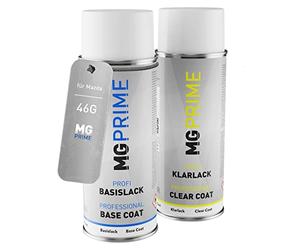 MG PRIME Peinture voiture Bombes aérosols pour Mazda 46G Machine Grey Metallic Interior Peinture de base vernis clair aérosol 400ml