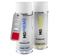 MG PRIME Peinture voiture Bombes aérosols pour Mini 851 Chili Red Peinture de base vernis clair aérosol 400ml