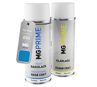 MG PRIME Peinture voiture Bombes aérosols pour Mini B86 Electric Blue 2 Metallic Peinture de base vernis clair aérosol 400ml