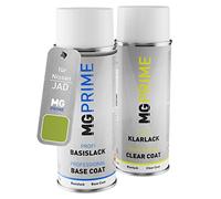 MG PRIME Peinture voiture Bombes aérosols pour Nissan JAD Yellow Green Metallic/Spring Green Pearl Metallic Peinture de base vernis clair aérosol 400ml