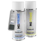 MG PRIME Peinture voiture Bombes aérosols pour Opel 2AU / 01L/157 Starsilber 3 Metallic/Argent Etoile Metallic Peinture de base vernis clair aérosol 400ml