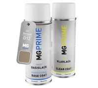 MG PRIME Peinture voiture Bombes aérosols pour Renault D12 Naturel Nacre Metallic/Naturel Beige Metallic Peinture de base vernis clair aérosol 400ml