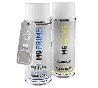 MG PRIME Peinture voiture Bombes aérosols pour Suzuki ZLF Silky Silver Metallic Peinture de base vernis clair aérosol 400ml