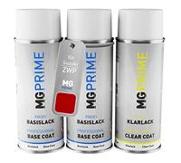 MG PRIME Peinture voiture Bombes aérosols pour Suzuki ZWP Burning Red. +1K