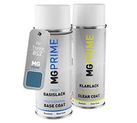 MG PRIME Peinture voiture Bombes aérosols pour Toyota 8S2 Blue Mica Metallic/Seaside Pearl Peinture de base vernis clair aérosol 400ml
