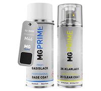 MG PRIME Peinture voiture kit bombe aérosol 2C aérosol pour BMW M46 Blackstorm Metallic de couche de base vernis 2 composants
