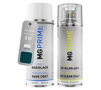 MG PRIME Peinture voiture kit bombe aérosol 2C aérosol pour Dacia 51F Cameleon Metallic/Kameleon Grün de couche de base vernis 2 composants