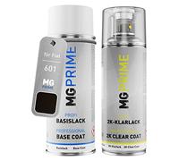 MG PRIME Peinture voiture kit bombe aérosol 2C aérosol pour Fiat 601 Nero Basic de couche de base vernis 2 composants