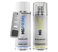 MG PRIME Peinture voiture kit bombe aérosol 2C aérosol pour Mini B35 Orbitgrau Metallic de couche de base vernis 2 composants