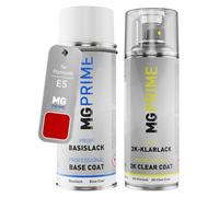 MG PRIME Peinture voiture kit bombe aérosol 2C aérosol pour Plymouth E5 Rallye Red/Bright Red de couche de base vernis 2 composants