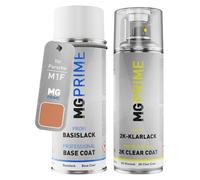 MG PRIME Peinture voiture kit bombe aérosol 2C aérosol pour Porsche M1F Madeiragold Metallic/Madeira Gold Metallic de couche de base vernis 2 composants