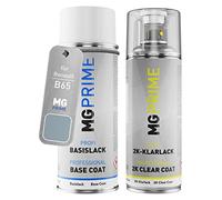 MG PRIME Peinture voiture kit bombe aérosol 2C aérosol pour Renault B65 Gris Agathe Nacre Metallic/Stahlblau/Achatblau Metallic de couche de base vernis 2 composants