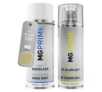 MG PRIME Peinture voiture kit bombe aérosol 2C aérosol pour Renault D99 Vert Citron Metallic/Limettengrün Metallic de couche de base vernis 2 composants