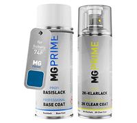 MG PRIME Peinture voiture kit bombe aérosol 2C aérosol pour Subaru 74F New 555 Blue Mica/Rally Blue Pearl de couche de base vernis 2 composants