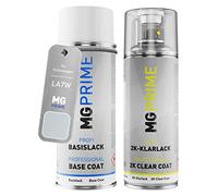 MG PRIME Peinture voiture kit bombe aérosol 2C aérosol pour Volkswagen VW LA7W / A7W / 8E Reflexsilber Metallic/Reflet D'Argent Metallic de couche de base vernis 2 composants