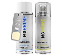 MG PRIME Peinture voiture kit bombe aérosol 2C aérosol pour Volkswagen VW LB1M / B1M / V1 Harvestmoon Beige/Harvest Moon Beige de couche de base vernis 2 composants