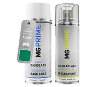 MG PRIME Peinture voiture kit bombe aérosol 2C aérosol pour Volkswagen VW LL6N / L6N / D9 Javagrün de couche de base vernis 2 composants