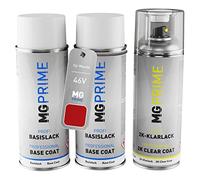 MG PRIME Peinture voiture kit bombe aérosol 2c pour Mazda 46V Special Red Interior/Soul Red Interior Metallic bombe aérosol couche de fond, de base, 2 composants vernis