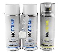 MG PRIME Peinture voiture kit bombe aérosol 2c pour Toyota 37J Whiteout/Dynamic White Pearl bombe aérosol couche de fond, de base, 2 composants vernis