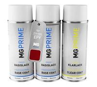 MG PRIME Peinture voiture kit bombe aérosol pour Citroen EPY/PY Rouge Rubi Nacre Metallic/Ruby Red Metallic de fond de base de vernis bombe aérosol 400ml