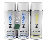 MG PRIME Peinture voiture kit bombe aérosol pour KIA EXG/EX Experience Green Pearl Metallic/Experience Grün Metallic de fond de base de vernis bombe aérosol 400ml