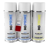 MG PRIME Peinture voiture kit bombe aérosol pour Peugeot EPY Rouge Rubi Nacre Metallic/Rioja Red Pearl Metallic de fond de base de vernis bombe aérosol 400ml
