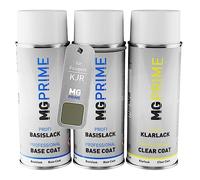 MG PRIME Peinture voiture kit bombe aérosol pour Peugeot KJR Vert Olivine Nacre Metallic/Olivine Green Metallic de fond de base de vernis bombe aérosol 400ml