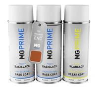 MG PRIME Peinture voiture kit bombe aérosol pour Renault ENC Etincelle Nacre Metallic/Funken Orange de fond de base de vernis bombe aérosol 400ml
