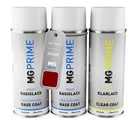 MG PRIME Peinture voiture kit bombe aérosol pour Tesla PPMR New Red Pearl/Red Pearl Multi-Coat de fond de base de vernis bombe aérosol 400ml