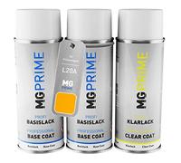 MG PRIME Peinture voiture kit bombe aérosol pour Volkswagen VW L20A / 20A / E6 Marinogelb/Marine Yellow de fond de base de vernis bombe aérosol 400ml