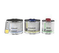 MG PRIME Peinture voiture kit couche de fond prêt pour la pulvérisation pour Mini 902 Liquid Yellow la base + le 2C vernis 1,25l