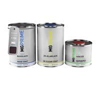 MG PRIME Peinture voiture kit de pot pour Brute 1106 Royal Sapphire Metallic couche de base vernis 2C durcisseur prêt à pulvériser 2,5l