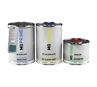 MG PRIME Peinture voiture kit de pot pour Ford 2KQCWWA / PNSKQ0 / 8D Neptune Green Metallic couche de base vernis 2C durcisseur prêt à pulvériser 2,5l