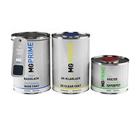 MG PRIME Peinture voiture kit de pot pour Jaguar JGJ / JBC2170 Azurite Blue Metallic couche de base vernis 2C durcisseur prêt à pulvériser 2,5l