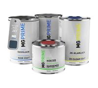 MG PRIME Peinture voiture kit de pot pour Land Rover JKY / 2518-1EQ Sargasso Blue couche de fond, base, 2C vernis, durcisseur, prêt pour la pulvérisation 3,5l